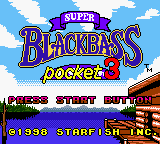 Super Black Bass Pocket 3 (Japan) Title Screen